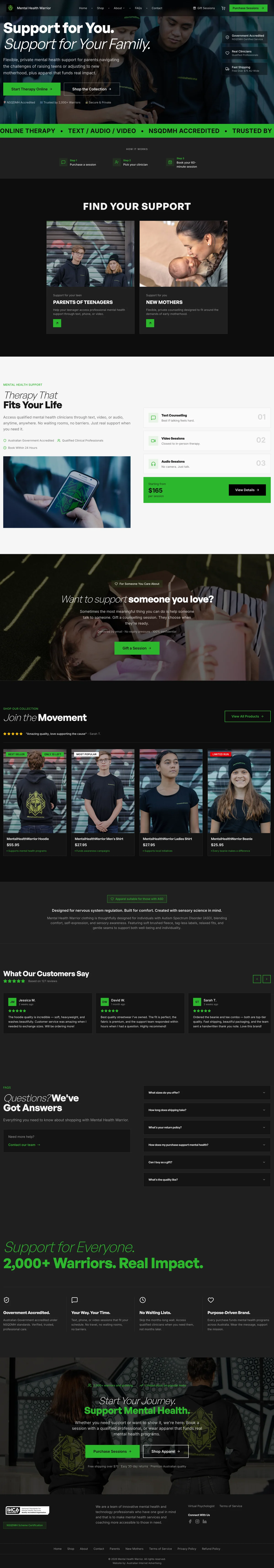 Mental Health Warrior website